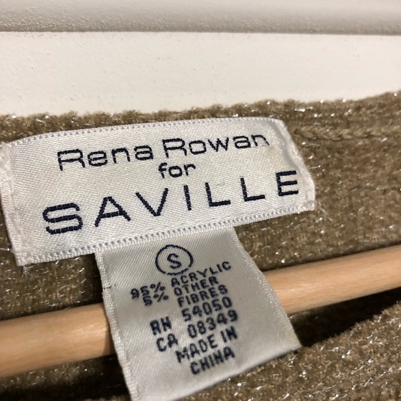 Tan/Brown Sweater With Silver Specks Saville Small - Picture 4 of 4